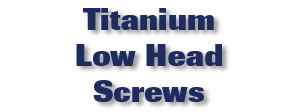 Titanium Low Head Screws