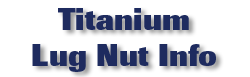 Titanium Lug Nuts Info