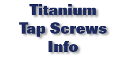 Titanium Tap Screws Info