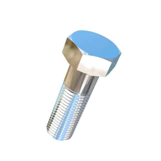 Titanium 1-1/4-7 X 4 inch UNC Allied Titanium Hex Head Bolt (No Dimple)