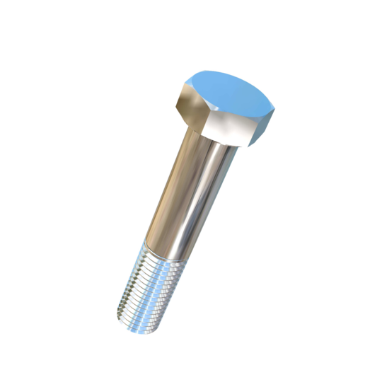 Titanium 1-1/8-7 X 6 inch UNC  Allied Titanium Hex Head Bolt (No Dimple)