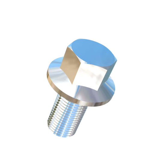 Titanium 1/2-20 X 1 UNF Allied Titanium Hex Head Flange Bolt (No Dimple) with Reduced Head