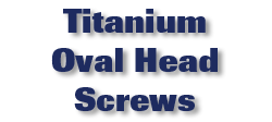 Titanium Oval Head Screws