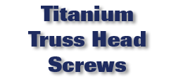Titanium Truss Head Screws