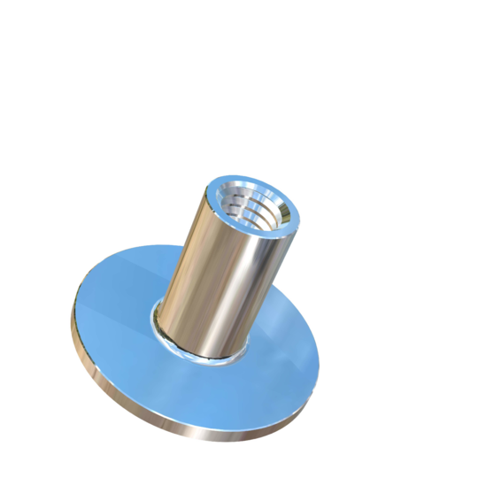 Titanium #10-32 UNF X 7/16 inch Allied Titanium Round Weld Nut