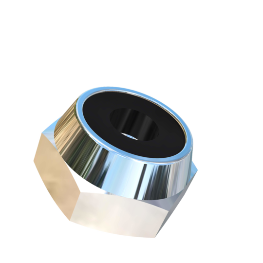 Titanium #6-40 UNF Allied Titanium Hex Nylock Nut