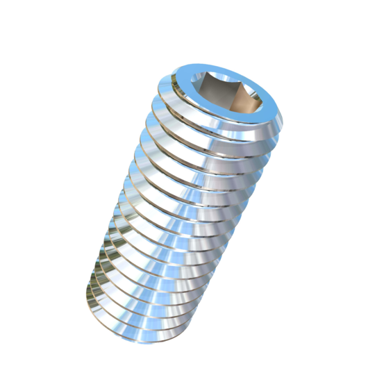 Titanium 1/2-13 X 1-1/4 inch UNC Allied Titanium Set Screw, Socket Drive with Flat Point