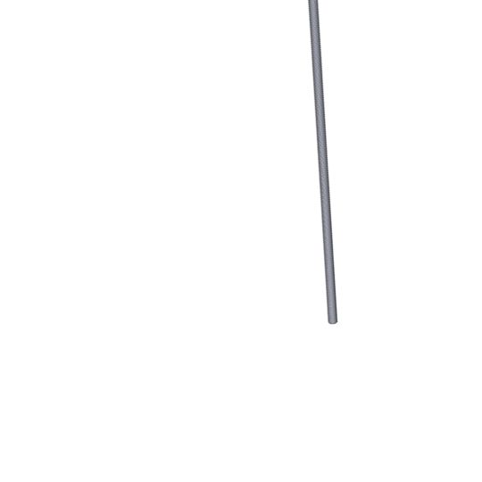 Titanium 1/2-13 X 20 inch UNC Fully Threaded Allied Titanium Hex Head Bolt (No Dimple)