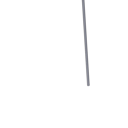 Titanium 1/2-13 X 20-3/4 inch UNC Fully Threaded Allied Titanium Hex Head Bolt (No Dimple)