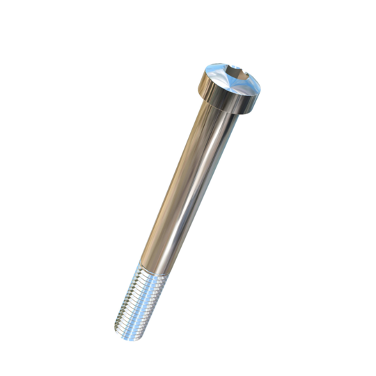 Titanium 1/2-13 X 4-1/2 UNC Fillister Head, Socket Drive,  Allied Titanium Cap Screw