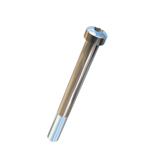 Titanium 1/2-20 X 5 UNF Fillister Head, Socket Drive,  Allied Titanium Cap Screw