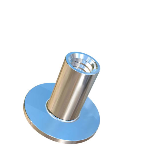 Titanium 1/4-20 UNC X 9/16 inch Allied Titanium Round Weld Nut