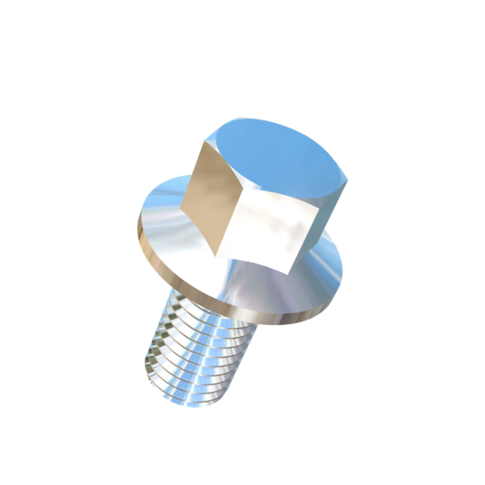 Titanium 1/4-28 X 1/2 UNF Allied Titanium Hex Head Flange Bolt (No Dimple) with Reduced Head