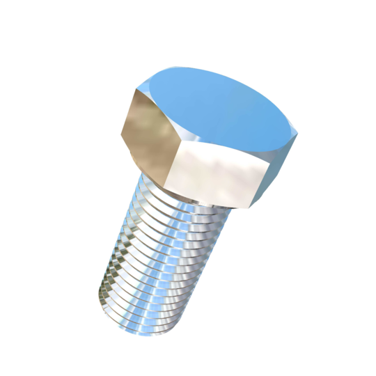 Titanium 7/16-20 X 15/16 inch UNF Fully Threaded Allied Titanium Hex Head Bolt (No Dimple)