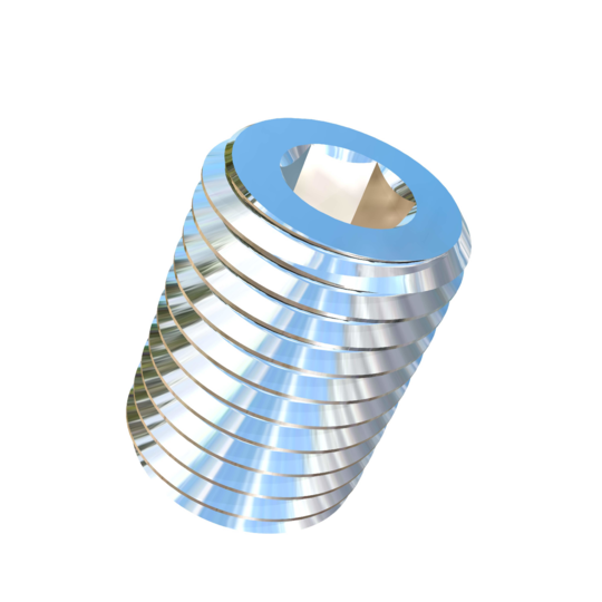 Titanium M1.6-0.2 Pitch X 2.5mm Allied Titanium Set Screw, Socket Drive with Flat Point