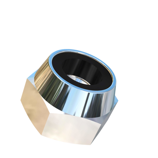 Titanium M4-0.5 Pitch Allied Titanium Hex Nylock Nut, Low Profile