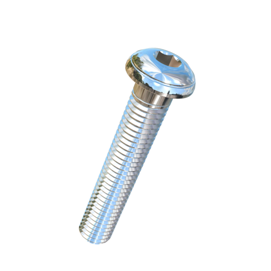 Titanium M8-1.25 Pitch X 45mm Button Head Socket Drive Allied Titanium Cap Screw